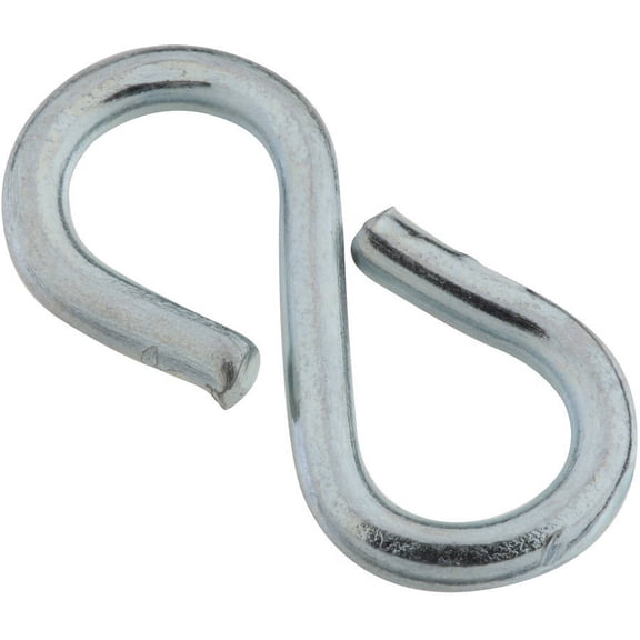 Stanley Hardware 759170 7/8" Zinc Closed S Hook, 8 Count