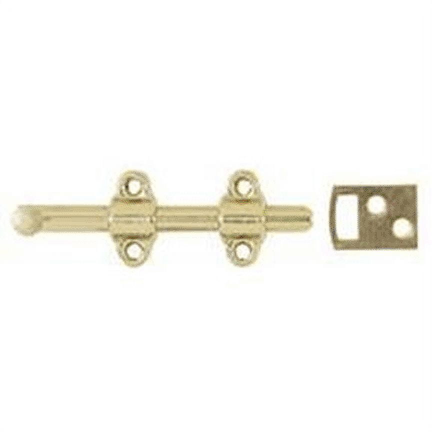 Stanley Hardware 763600 6" Satin Brass Surface Bolts