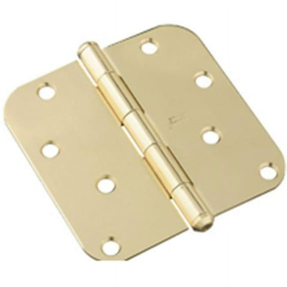 Stanley Hardware 800145 4 In. Soild Brass, Brigtht Brass Corner Door Hinge