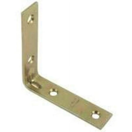 Stanley Hardware 802221 3" Satin Brass Corner Braces 4 Count