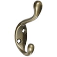 thumbnail image 1 of Stanley Hardware 806638 Antique Brass Coat &amp; Hat Hook, 1 of 2