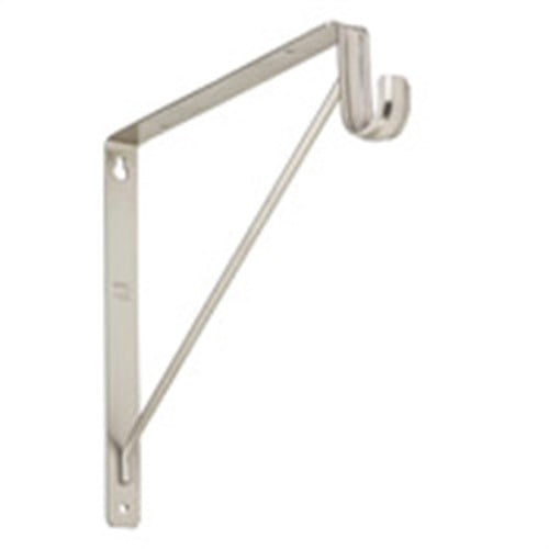 Stanley Hardware S822-093 108BC Heavy Duty Shel and Rod Bracket in Satin Nickel finish