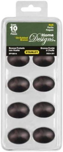 Stanley Hardware Egg-Shaped Knob Oil Rubbed Bronze 10 pack