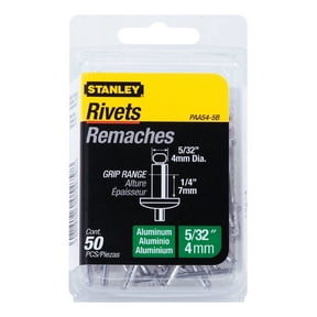 Stanley Hardware PAA54-5B 5/32 X 1/4 Aluminum Rivets 50 Count