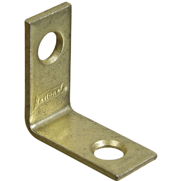 Stanley Hardware S802-190 CD997 Corner Brace in Satin Brass Tone, 4 pack