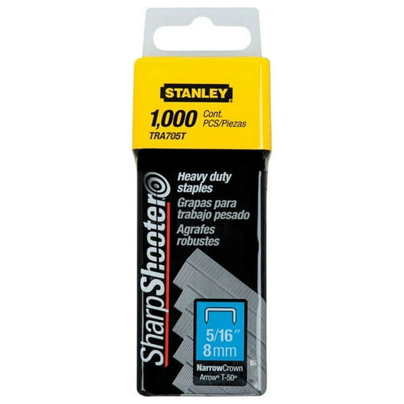 Stanley Heavy-Duty Staples - 5/16", Box of 1000