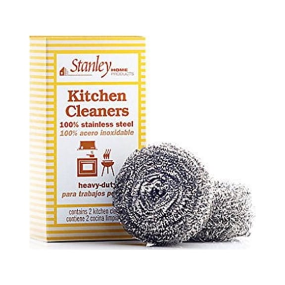 Stanley Home Products Stainless Steel Kitchen Scouring Cleaners (2 Cleaners Included)