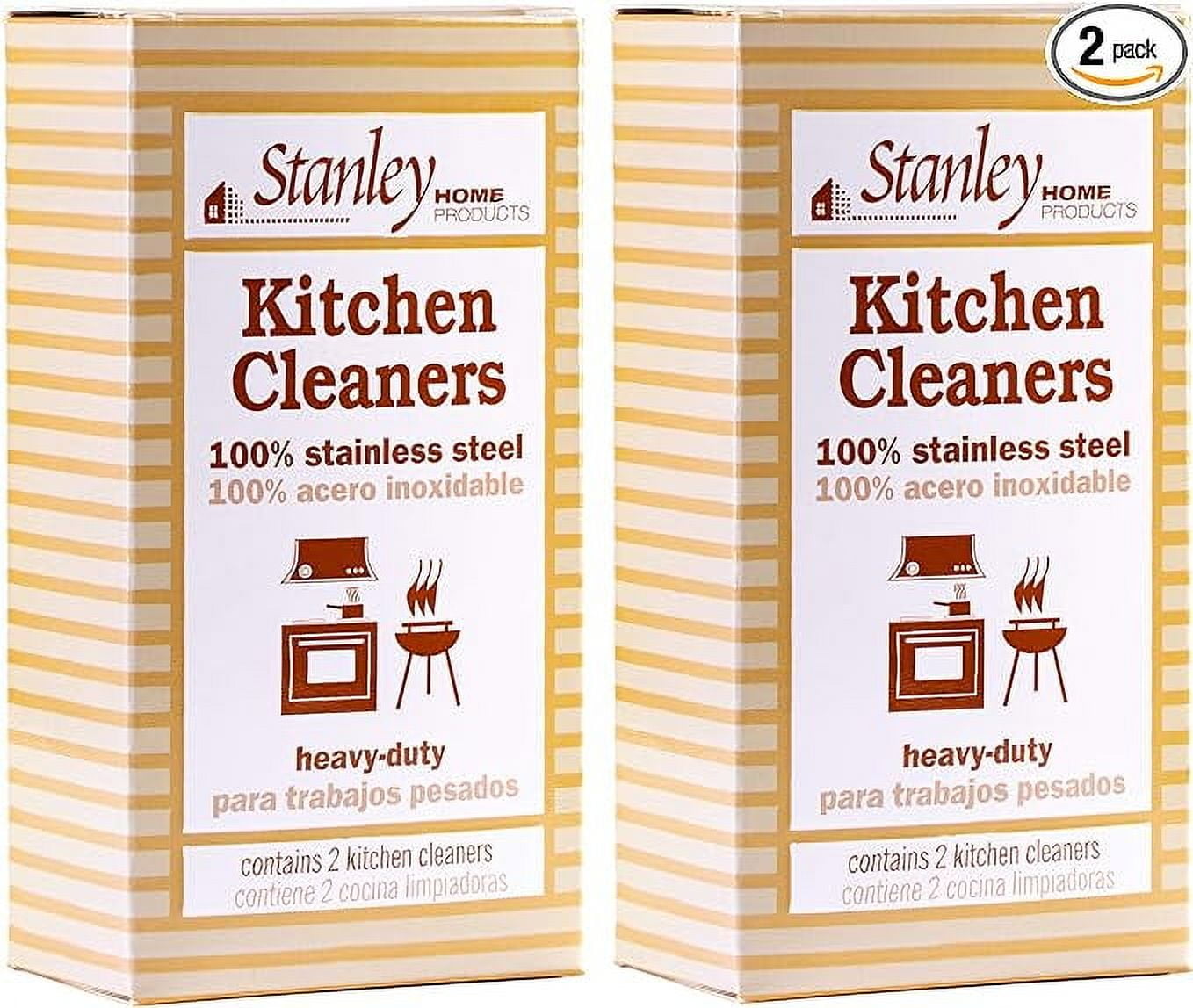 Stanley Home Products Stainless Steel Kitchen Scouring Cleaners (4 Cleaners Included)