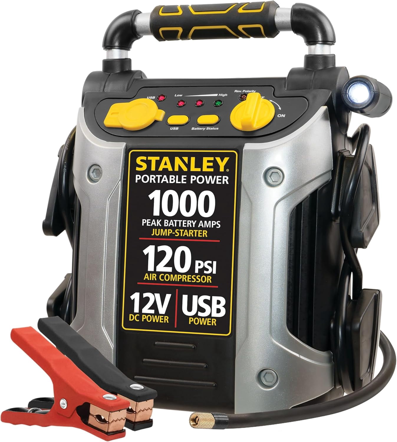 STANLEY J5C09 1000 Peak Amp Jump Starter w/120 PSI Compressor