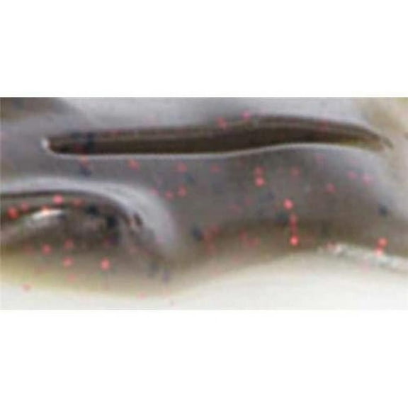 Stanley Jigs Bull Ribbit Frog Unrigged, 4 1/2in, Floating, Green Pumpkin/Red Pea