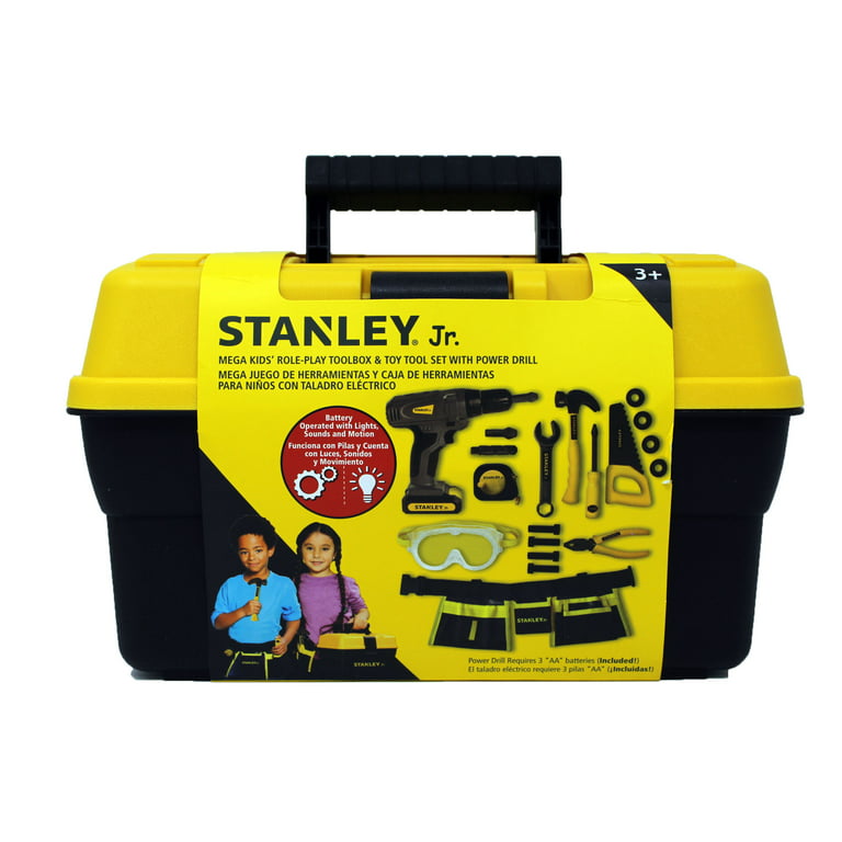Stanley Jr. Mega Tool Set with Battery Operated Drill and Tool Belt