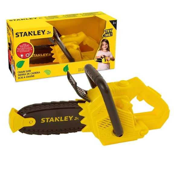Red Toolbox Stanley Jr. Little Logger Battery-Operated Chain Saw: Safe and Fun Outdoor Adventure for Kids Ages 3 and Up