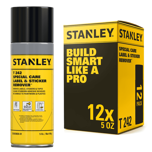 Stanley Label & Sticker Remover - Adhesive Remover, 5oz-12 Pack