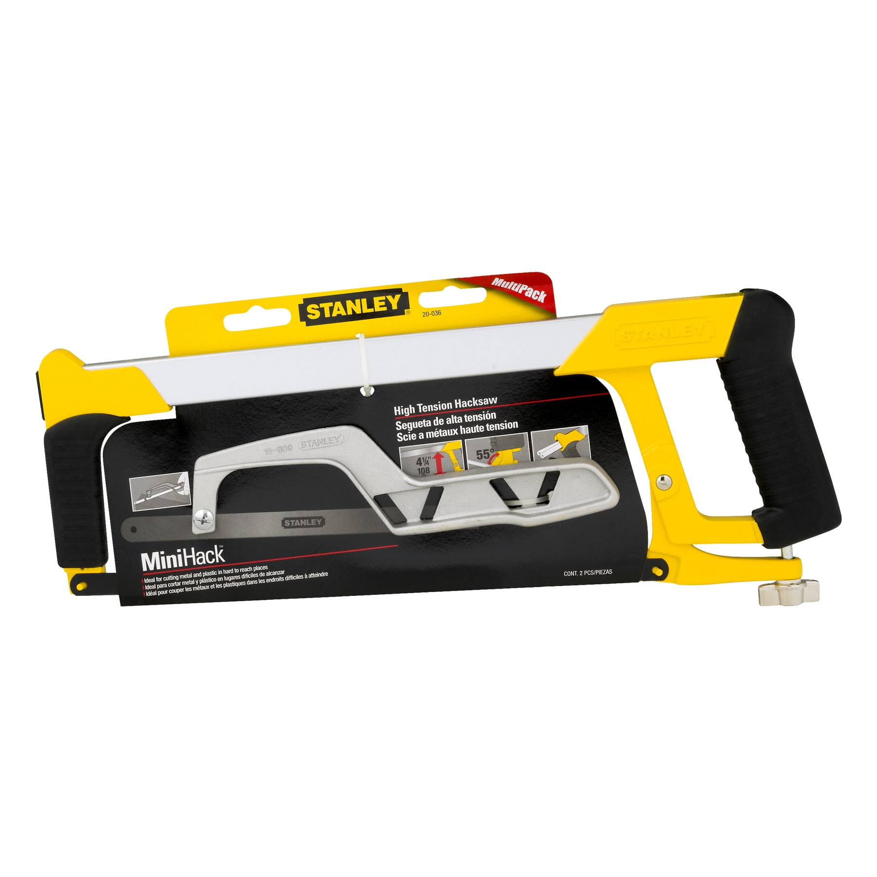 Stanley 12 inch High-Tension Hacksaw with Mini Hack Saw