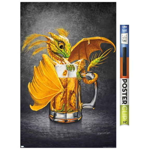 Stanley Morrison - Beer Dragon Wall Poster, 22.375" x 34"