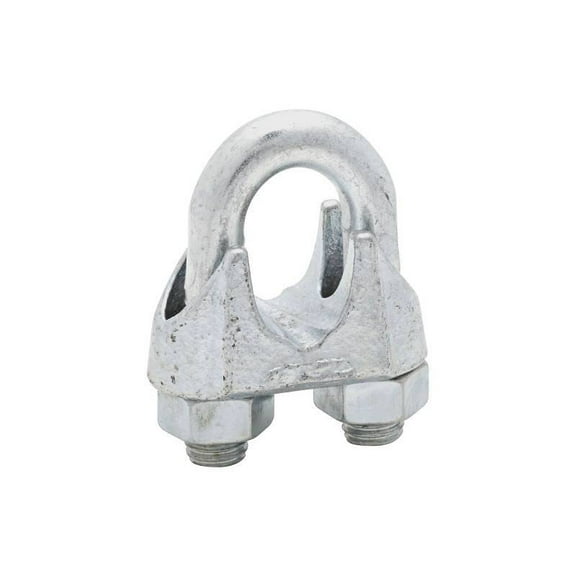 National Hardware 3230BC Series N248-344 Wire Cable Clamp, 3/4 in Dia Cable, 1 in L, Malleable Iron, Zinc