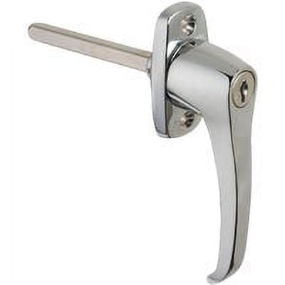 Stanley N280-636 Universal L-Handle Garage Door Lock, Chrome, For