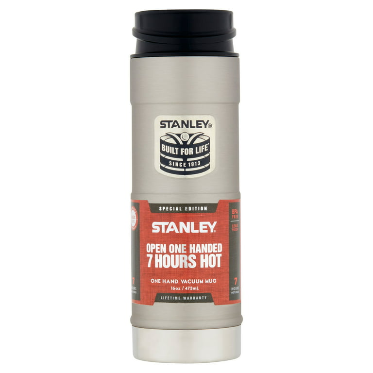 Stanley 16 oz 1-Handed Hot Mug, Stainless Steel 