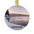 thumbnail image 1 of Stanley Park in Winter Snow Vancouver Canada Canadian British Colombia Travel Memory Souvenir Landmark Vacation Keepsake Ceramic Christmas Ornament Xmas Holiday Tree Gift, 1 of 3