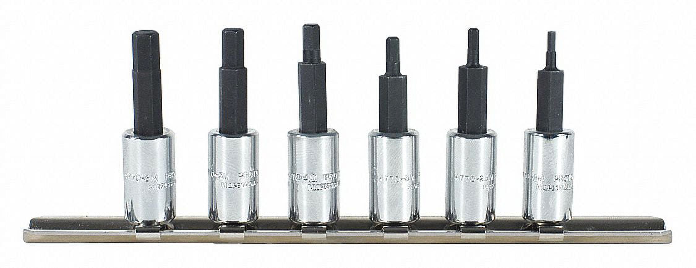 Stanley Products 6 Piece Metric Hex Bit Socket Sets 1 4 in 1