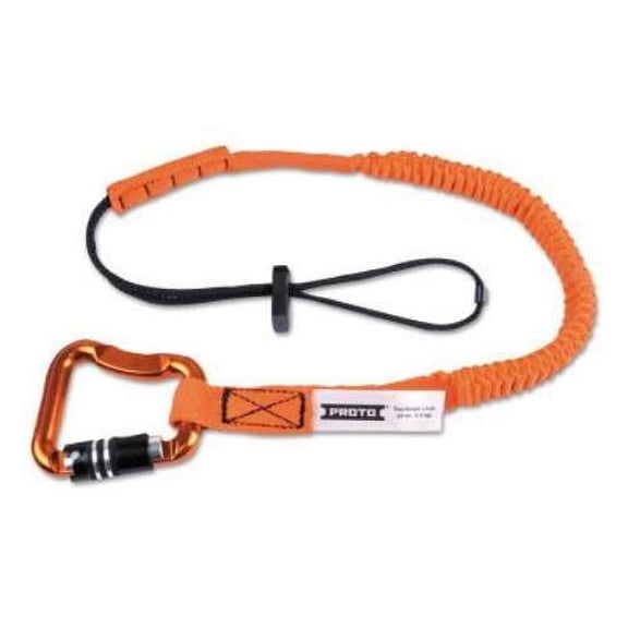 Stanley Products Elastic Lanyard With Triple Lock Carabiners, 48 in, Hook, 15 lb Load Cap - 1 EA (577-LAN15LB3LK)