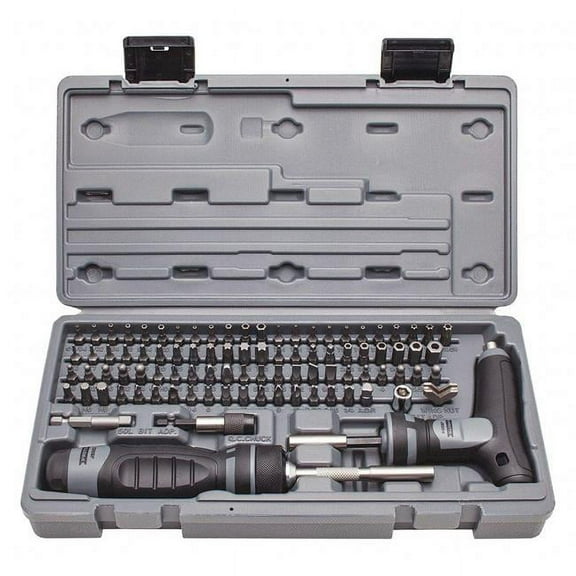 Proto 91 Piece Multibit Set With Ratcheting Screwdriver And T-Handle