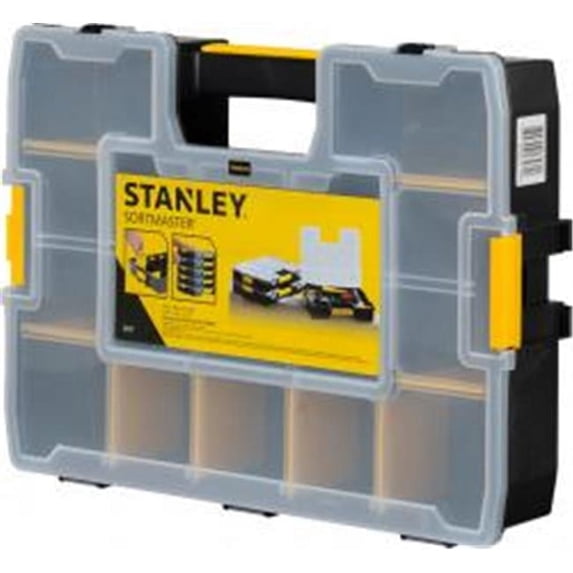 Stanley Proto Industrial Tools POSTST14027 Plastic Adjustable Compart Box Black