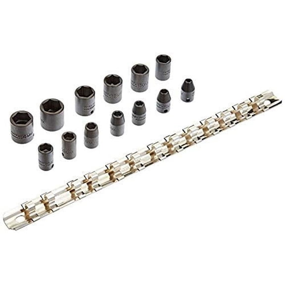 Stanley Proto J69206 13 Piece 6 Point 1/4" Drive Metric Impact Socket Set