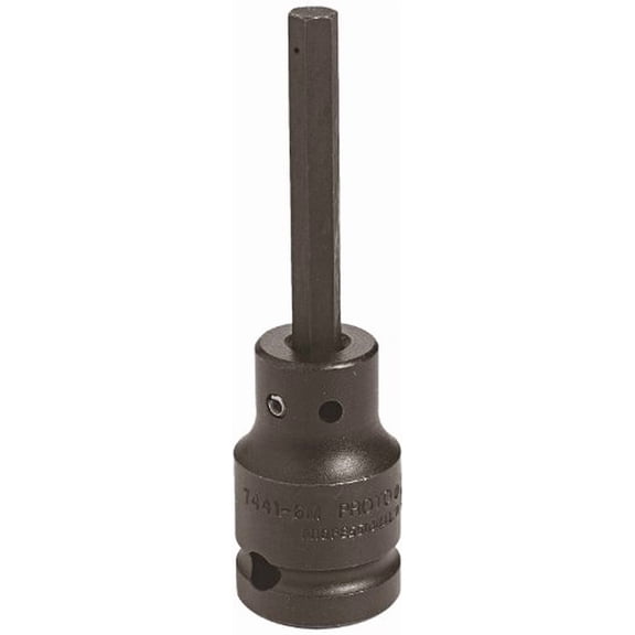 Stanley Proto J7441-6M 1/2-Inch Drive Hex Bit Impact Socket, 6mm