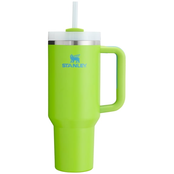 Stanley Quencher Flowstate 40oz Bright Lime Stainless Steel Tumbler