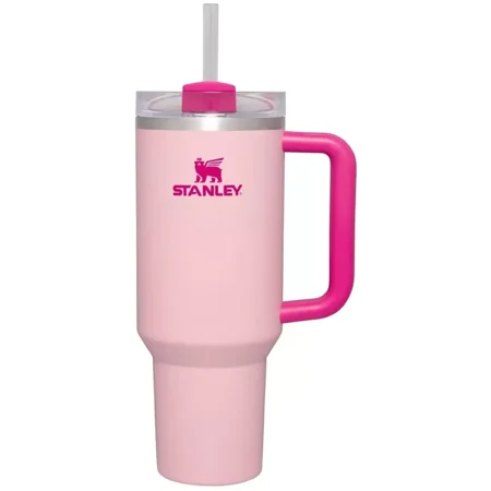 Stanley Quencher H2.0 FlowState 40oz Stainless Steel Tumbler Flamingo Pink