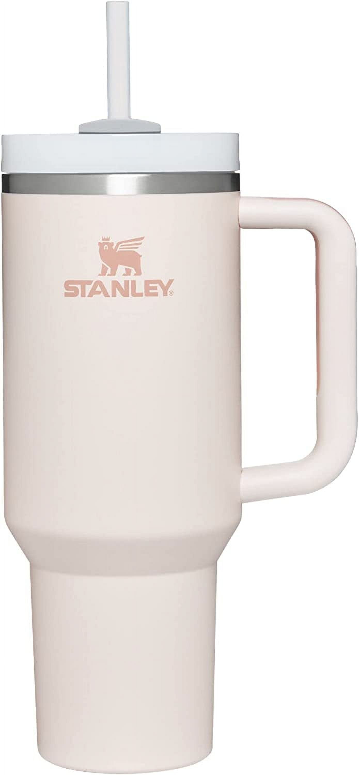 Stanley Quencher H2.0 FlowState Stainless Steel Vacuum Insulated Tumbler, 40 oz, Rose Quartz