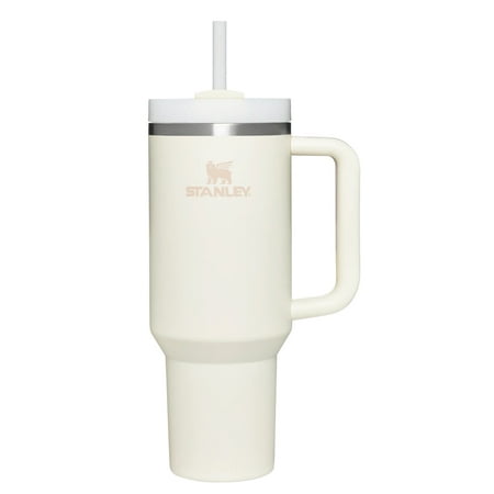 Stanley Quencher H2.0 FlowState Stainless Steel Vacuum Insulated Tumbler with Lid and Straw - 40OZ CREAM