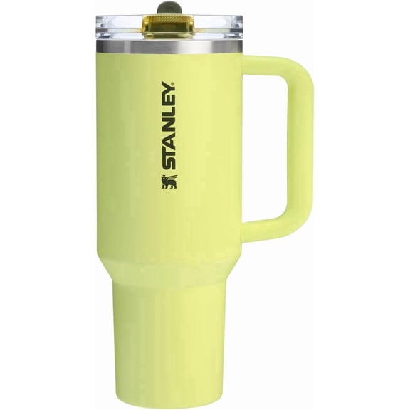 Stanley Quencher ProTour 40 oz Leakproof Flip Straw Tumbler with Handle, Insulated Stainless Steel Travel Cup, Prickly Pear