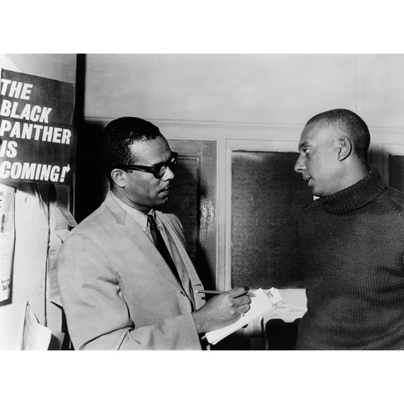 Stanley S. Scott Interviewing Stokely Carmichael At Student Non-Violent Coordinating Committee (Sncc) Headquarters In New York In 1966. Scott Was The First Full-Time African American Specialist