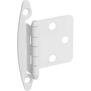 Stanley S826347 White Non-Spring Flush Cabinet Hinge, 2 Count