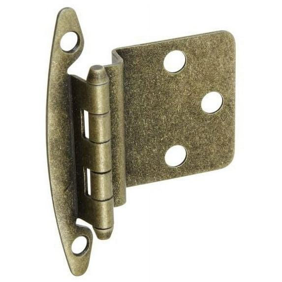 Stanley S826354 Antique Brass Non-Spring Cabinet Hinge 2 Count