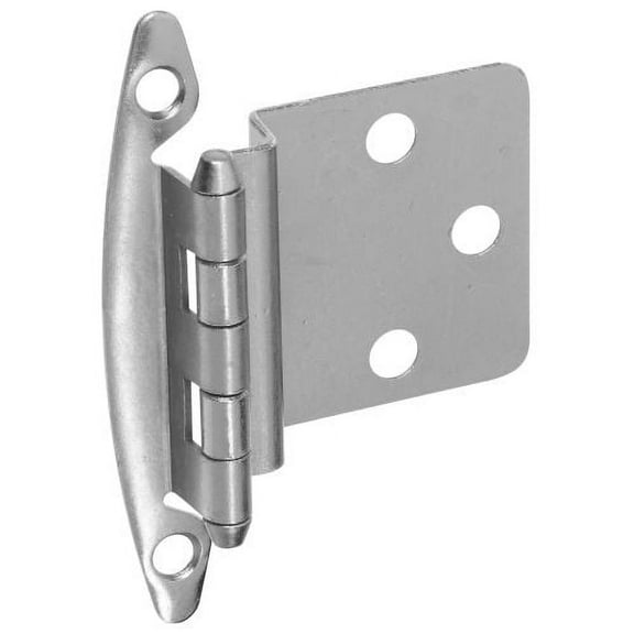 Stanley S826388 Satin Nickel Non-Spring Cabinet Hinge, 2 Count