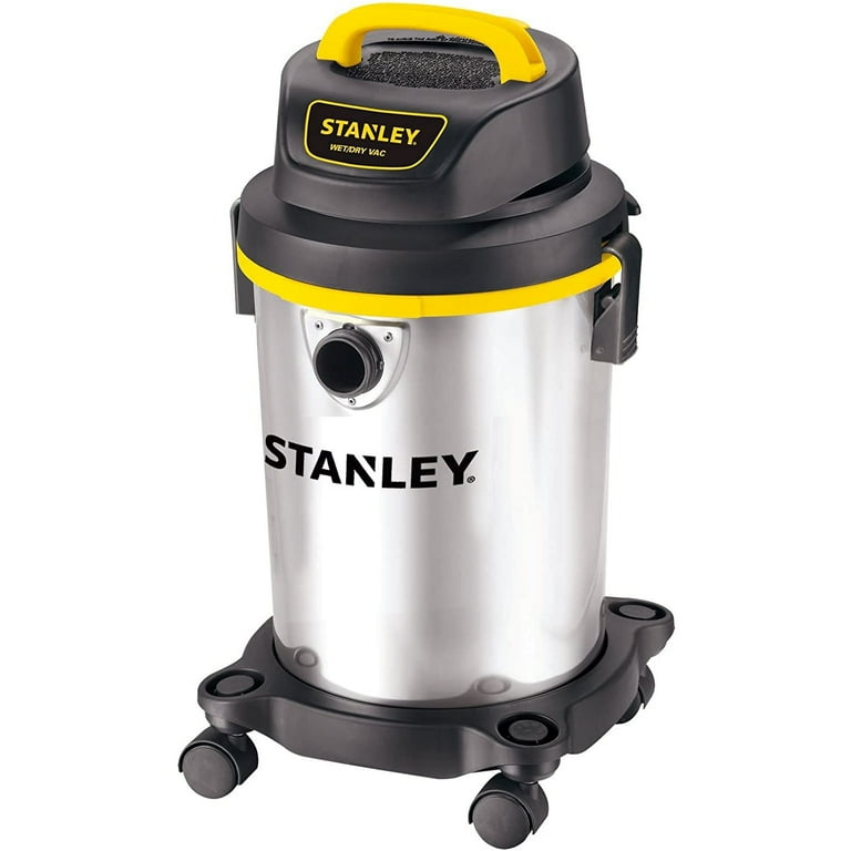 Stanley SL18129 Portable Stainless Steel 4 Gallon Wet Dry Floor Vacuum  Cleaner 