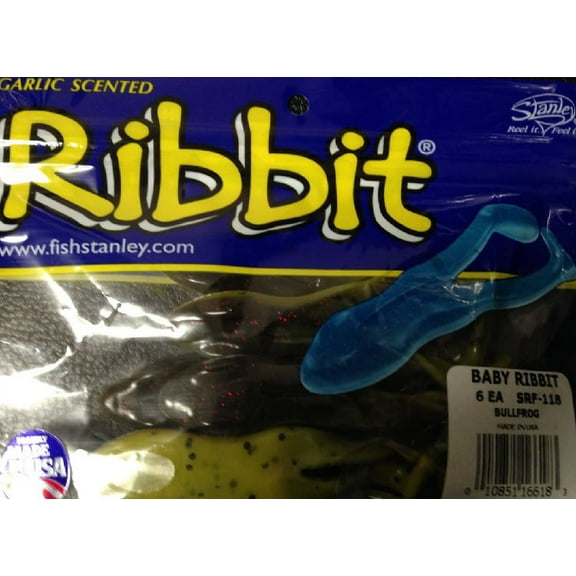 Stanley SRF-118 Baby Ribbit Frog Unrigged 3 1/4" Bullfrog Unrigged