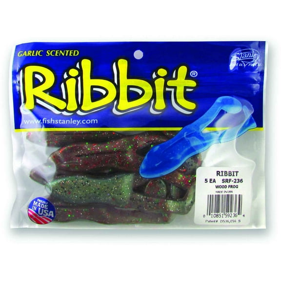 Stanley SRF-236 The Original Ribbit Frog Unrigged, 3 1/2", Wood Frog - SRF-236