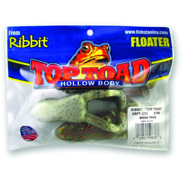 Stanley SRFT-236 Top Toad Hollow Body Frog Unrigged 4 Wood Frog