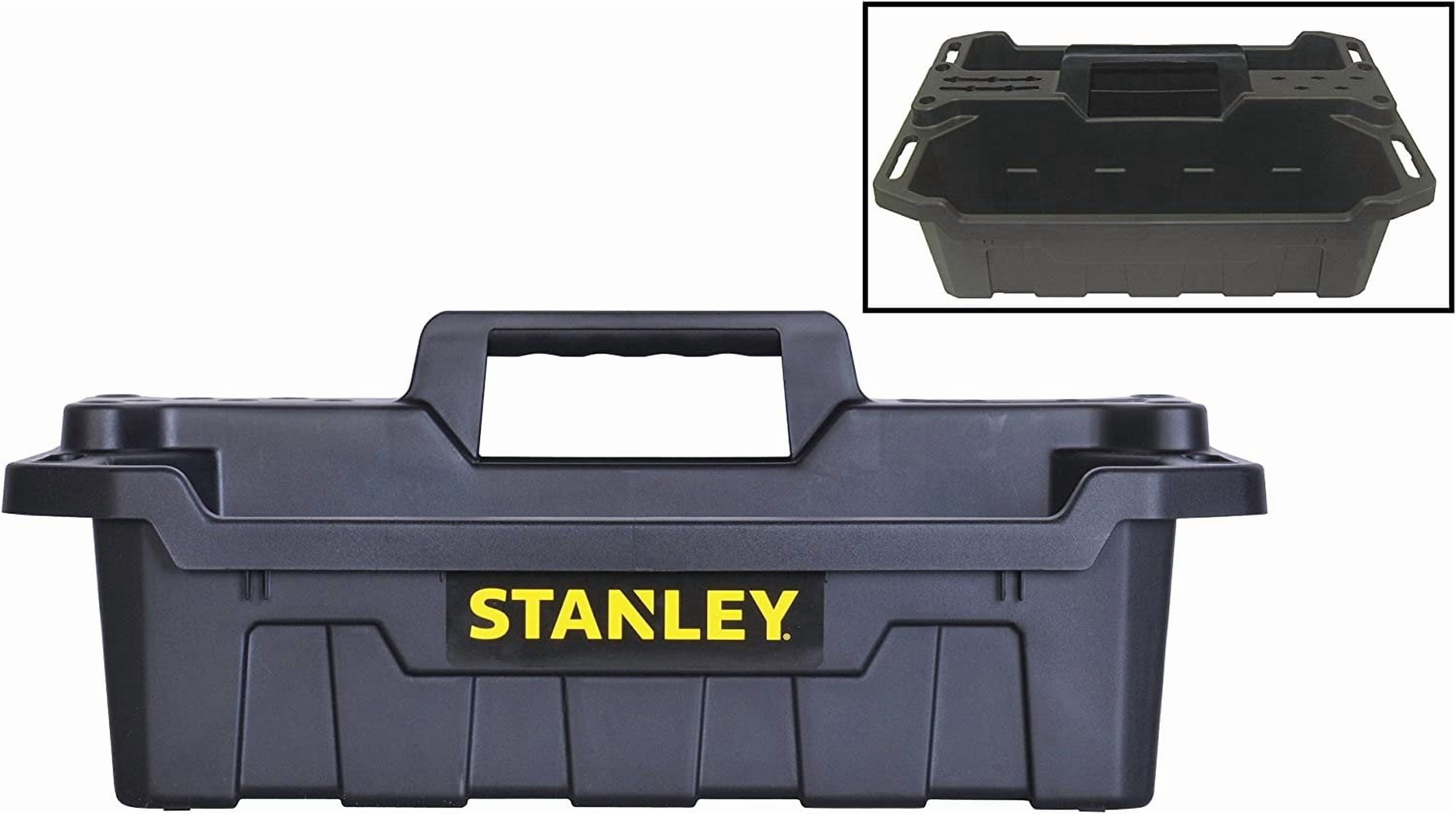 Stanley STST41001 19.34" X 13" X 7.6" Black Portable Storage Tote Tray