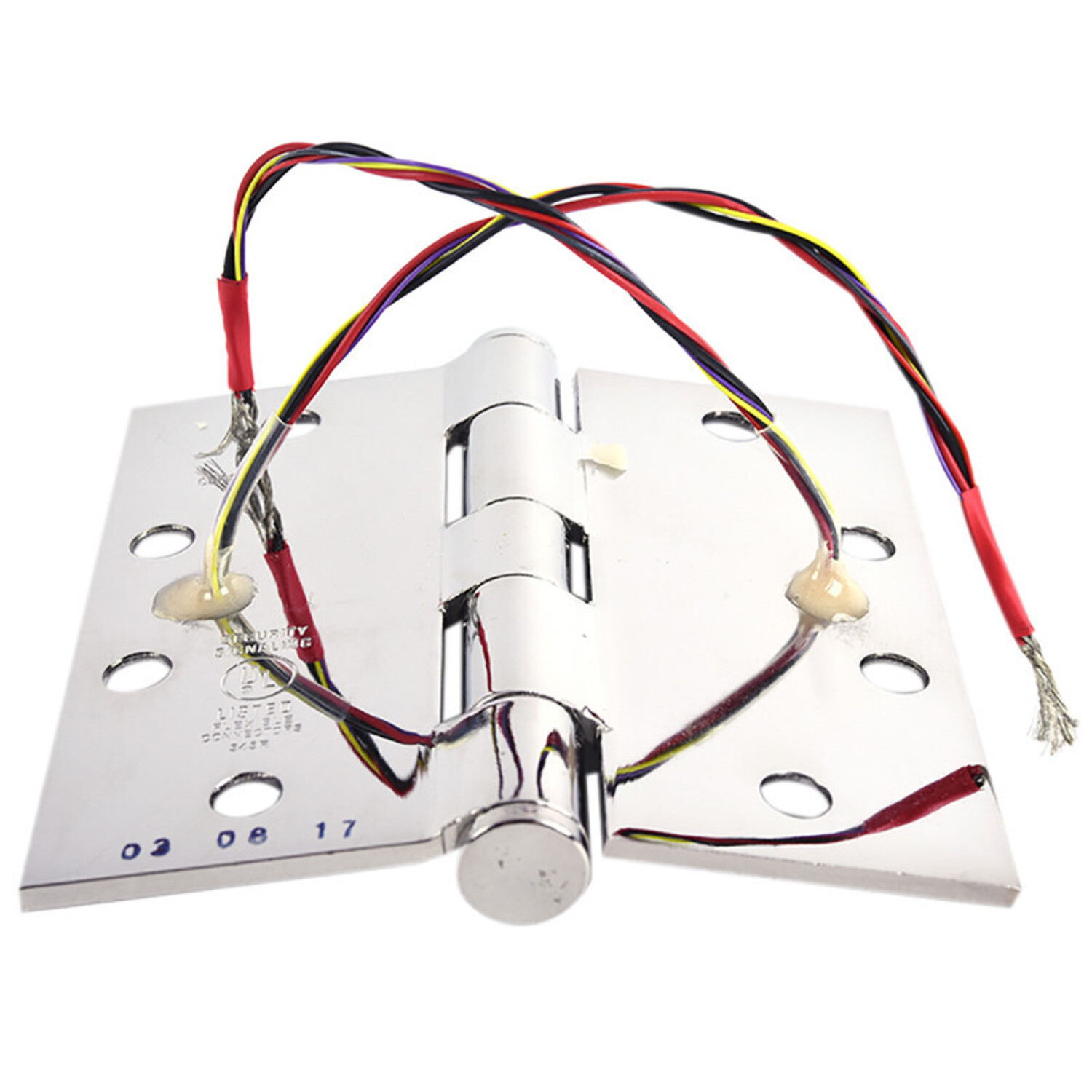 Stanley Security CEFBB17954 41/2X41/2 26 Electrified Hinge Bright Chrome