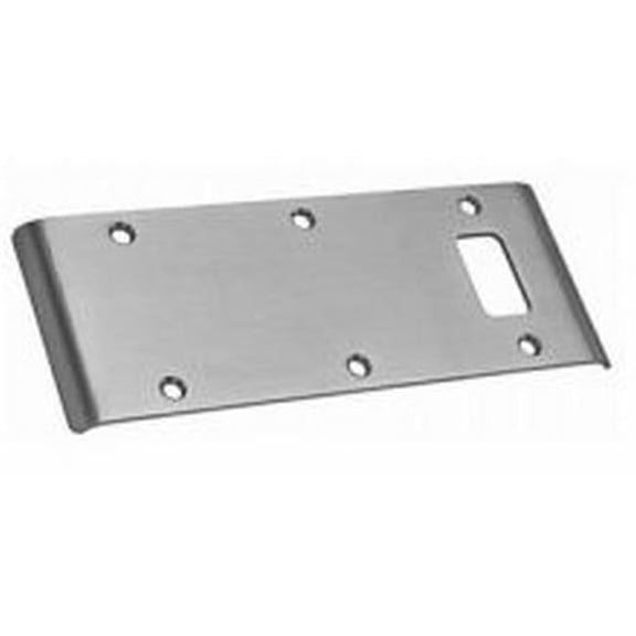 Stanley Security DLS126D 5.75 in. Double Lipped Strike for 0.12 in. Inset Hung Doors, Satin Chrome