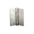 thumbnail image 1 of Stanley Security FBB199NRP 4-1/2X4-1/2 26D Five Knuckle Ball Bearing Architectural Hinge, Full Mortise, Heavy Weight, 4-1/2 In. by 4-1/2 In., Square Corner, Non-Removable Pin, Satin Chrome, 1 of 1