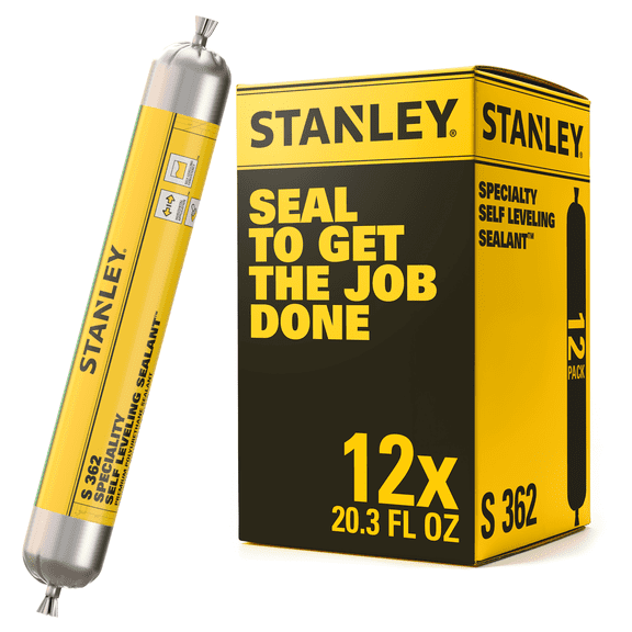 Stanley Self Leveling Polyurethane Sealant Sausage - White, 20.3oz-12 Pack