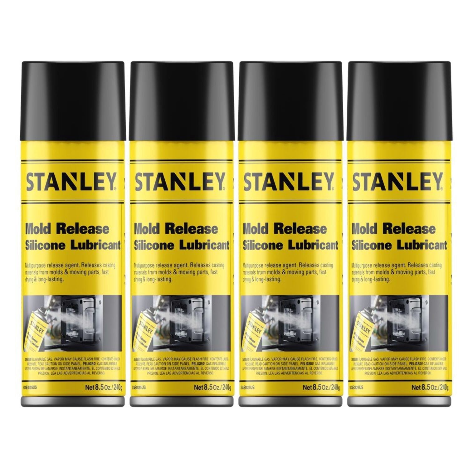 Stanley Silicone Mold Release Spray - Silicone-Based Mold Release Agent, 8.5oz-4 Pack