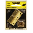 thumbnail image 1 of Stanley Solid Brass 1 x 1 1/32 Inch Broad Boat Hinges, 1 of 1