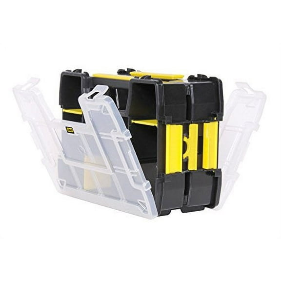 Stanley Sortmaster Lite Organizer 11.5 " Lx2.5 " Wx8.5 " H Black Yellow Clear
